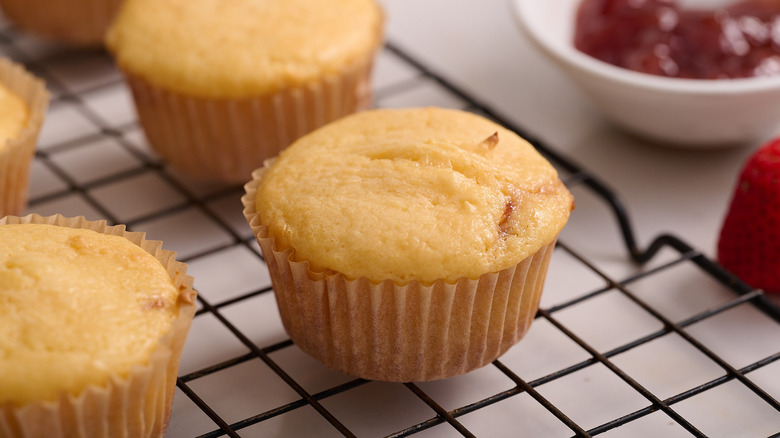 muffin on a wire rack