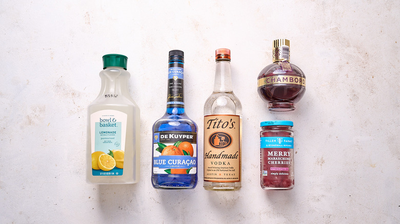 4th of July Bomb Pop cocktail ingredients