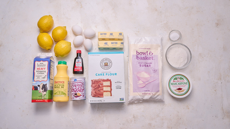 Italian lemon cream cake ingredients
