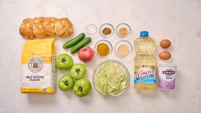 ingredients on a table