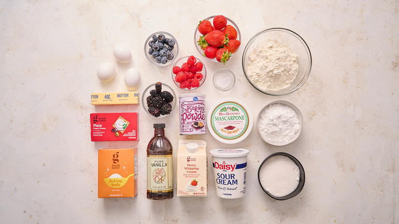 ingredients on a table