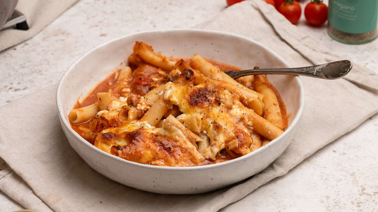 high-protein baked ziti