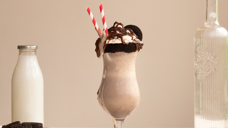 Cookies and cream milkshake