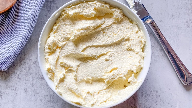 bowl of Bavarian cream