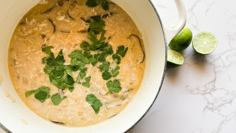 Thai coconut soup