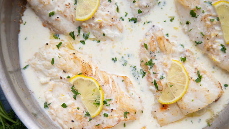 orange roughy in lemon cream sauce