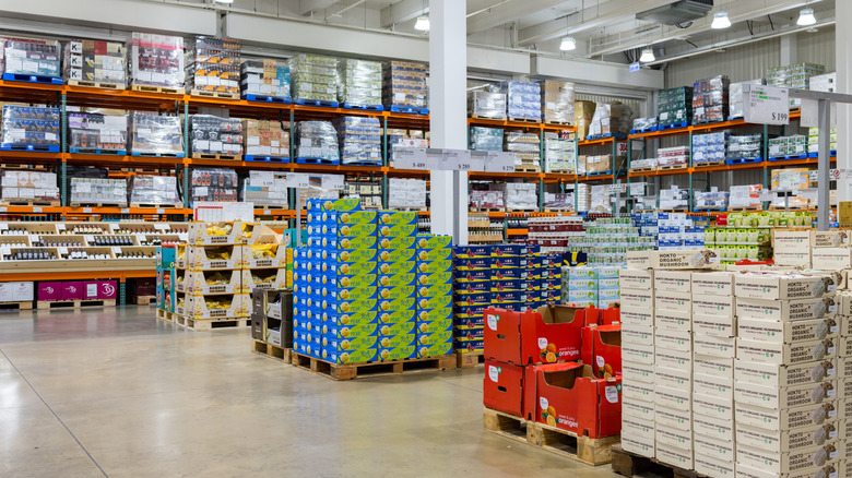 Interior of Costco store