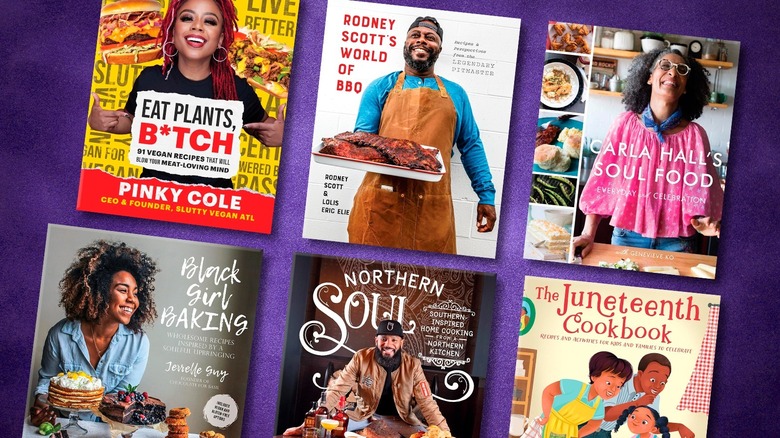 collage of several featured cookbooks