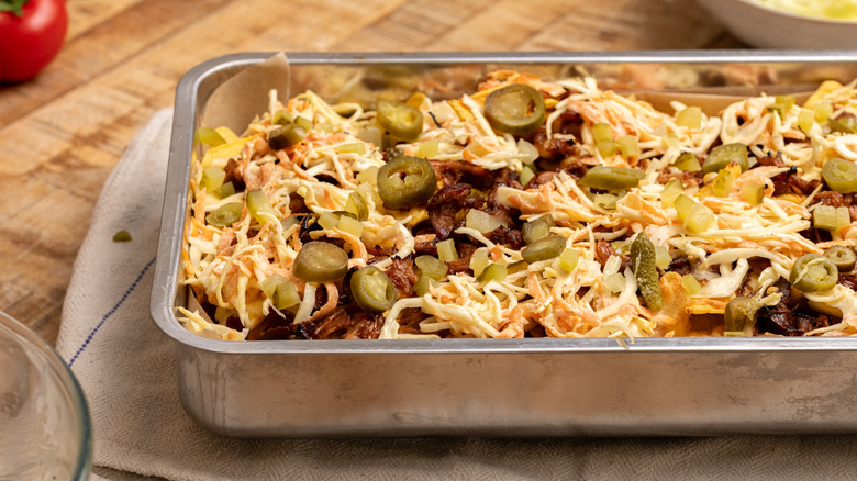 BBQ pulled pork nachos