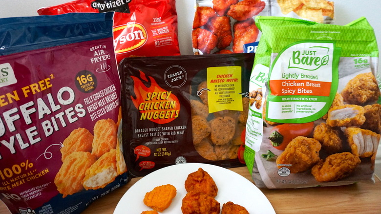 spicy chicken nugget bags