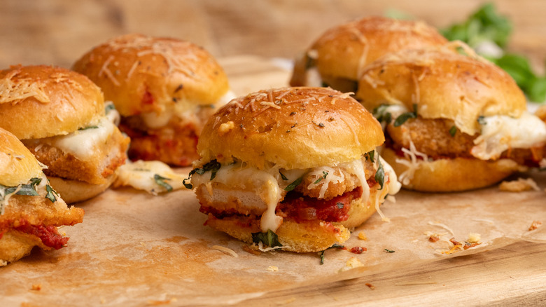 chicken parmesan sliders