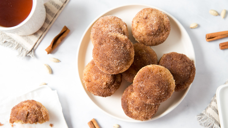 dirt bomb muffins on dish