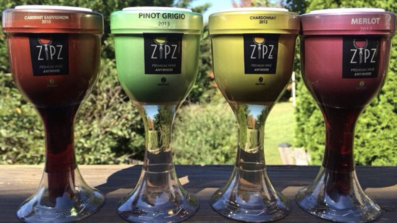 selection of Zipz wines