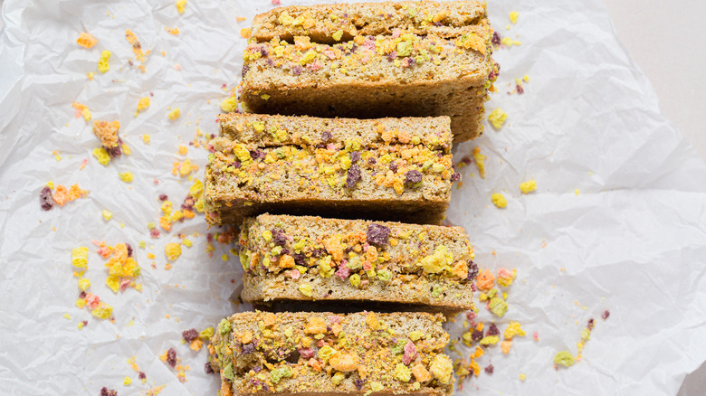 Four ice cream sandwiches on parchment paper