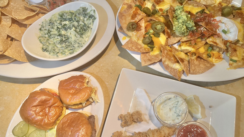 Cheesecake Factor appetizers on table