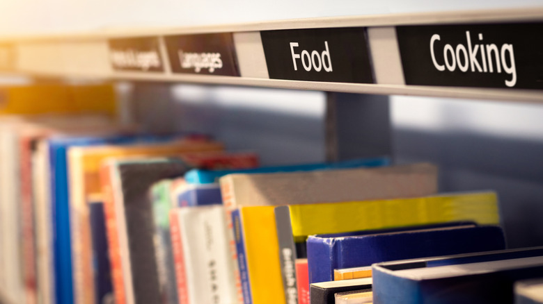 Cookbooks at bookstore