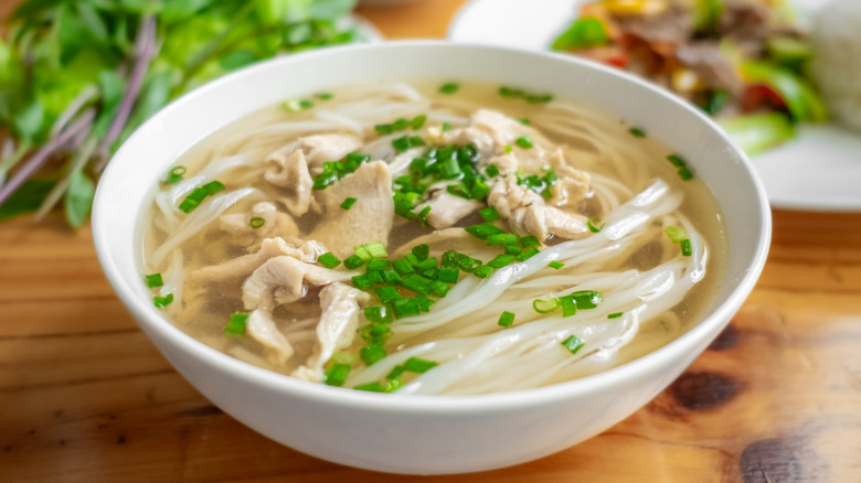 bowl of chicken soup