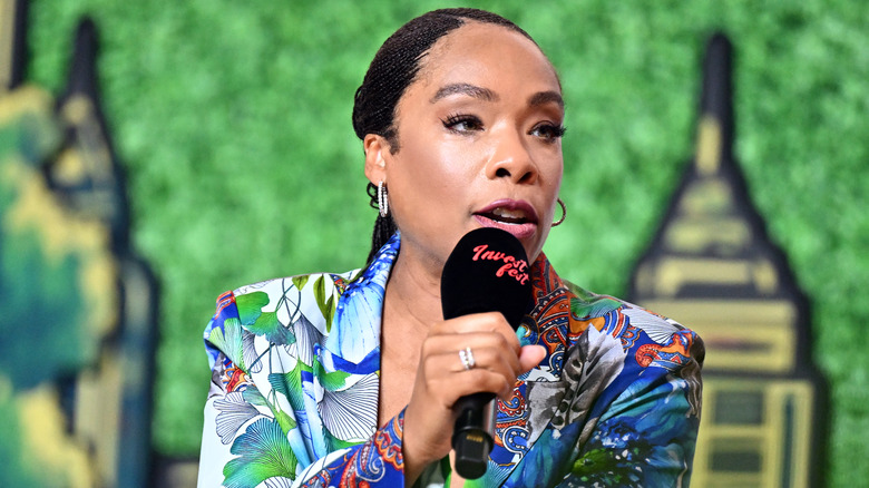 Fawn Weaver speaking at a conference in August of 2025