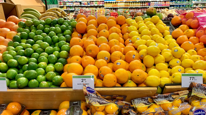 selection of fruit for sale