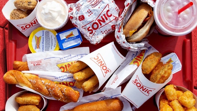 Sonic drive thru foods and drinks