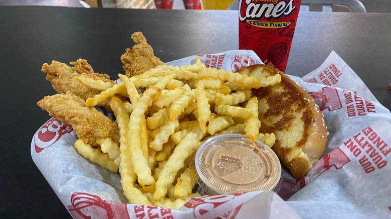 Tenders and fries from Raising Canes