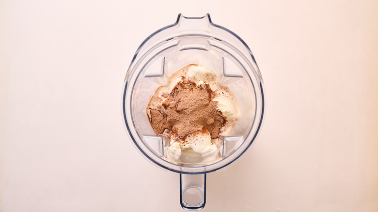 ingredients in a blender