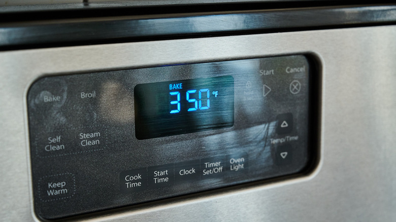 Oven preheating to 350 F