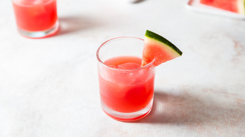watermelon cocktails on table
