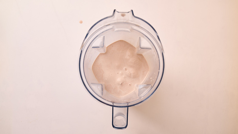 blended frosty in a blender