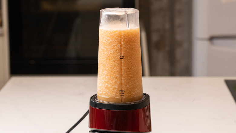 blending frozen zombie cocktail