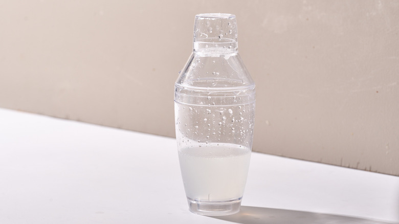 lemonade and vodka mixed in shaker