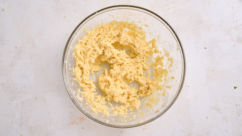 egg and vanilla added to batter