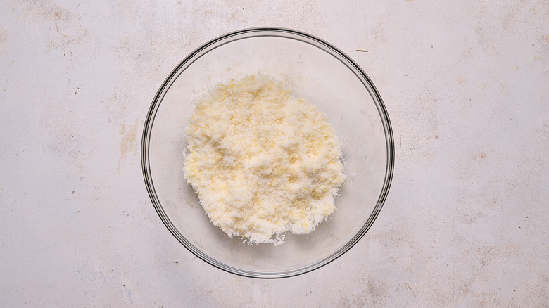 lemon and sugar combined in a bowl