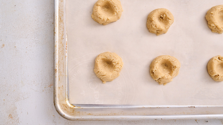 cookies with indents made into the center