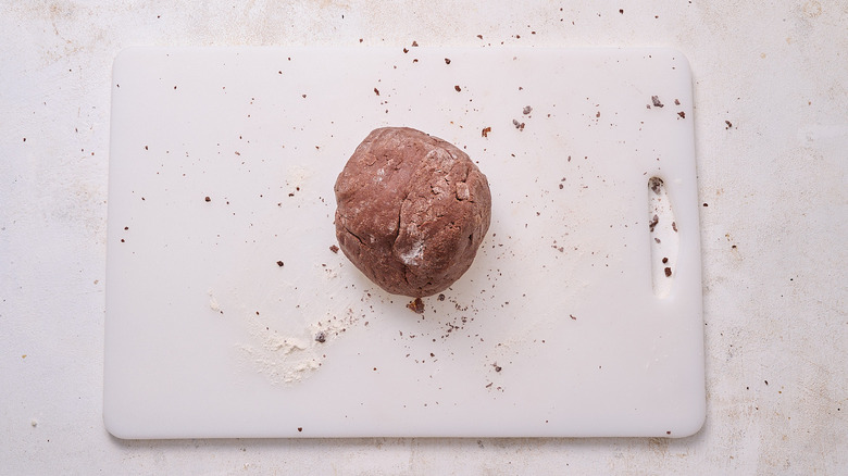 dough kneaded into a ball
