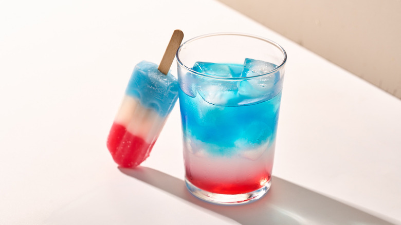 cocktail and popsicle on a table