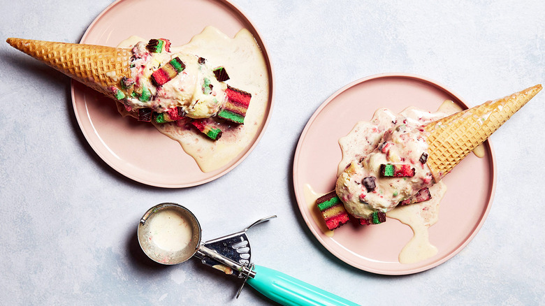 Rainbow Cookie Ice Cream